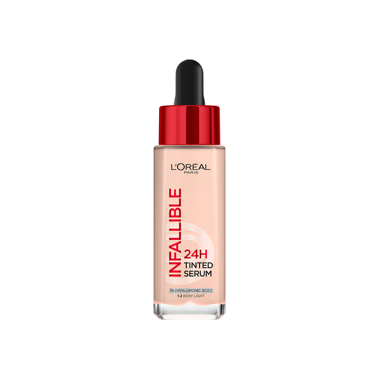 L’Oréal Paris Infallible 24H Tinted Serum with 1% Hyaluronic Acid for Radiant Hydrated Skin, Light to Medium Coverage