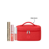 Voluminous Panorama Black Mascara & Lumi Le Liquid Blush  & Plump Ambition Hyaluron Lip Oil Trio