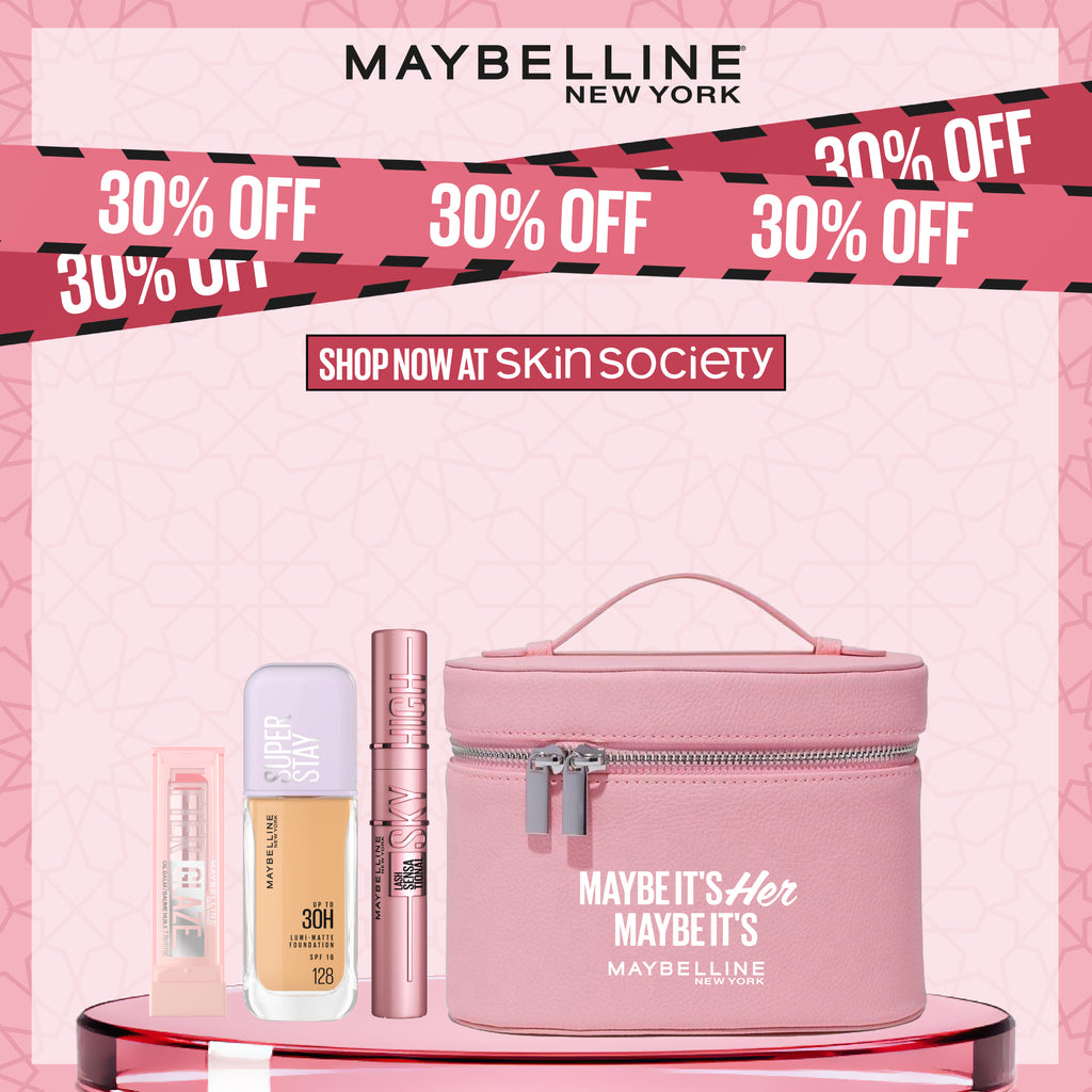 Lifter Glaze Lip Balm & Super Stay Lumi-Matte & lash Sensational Sky High Mascara trio