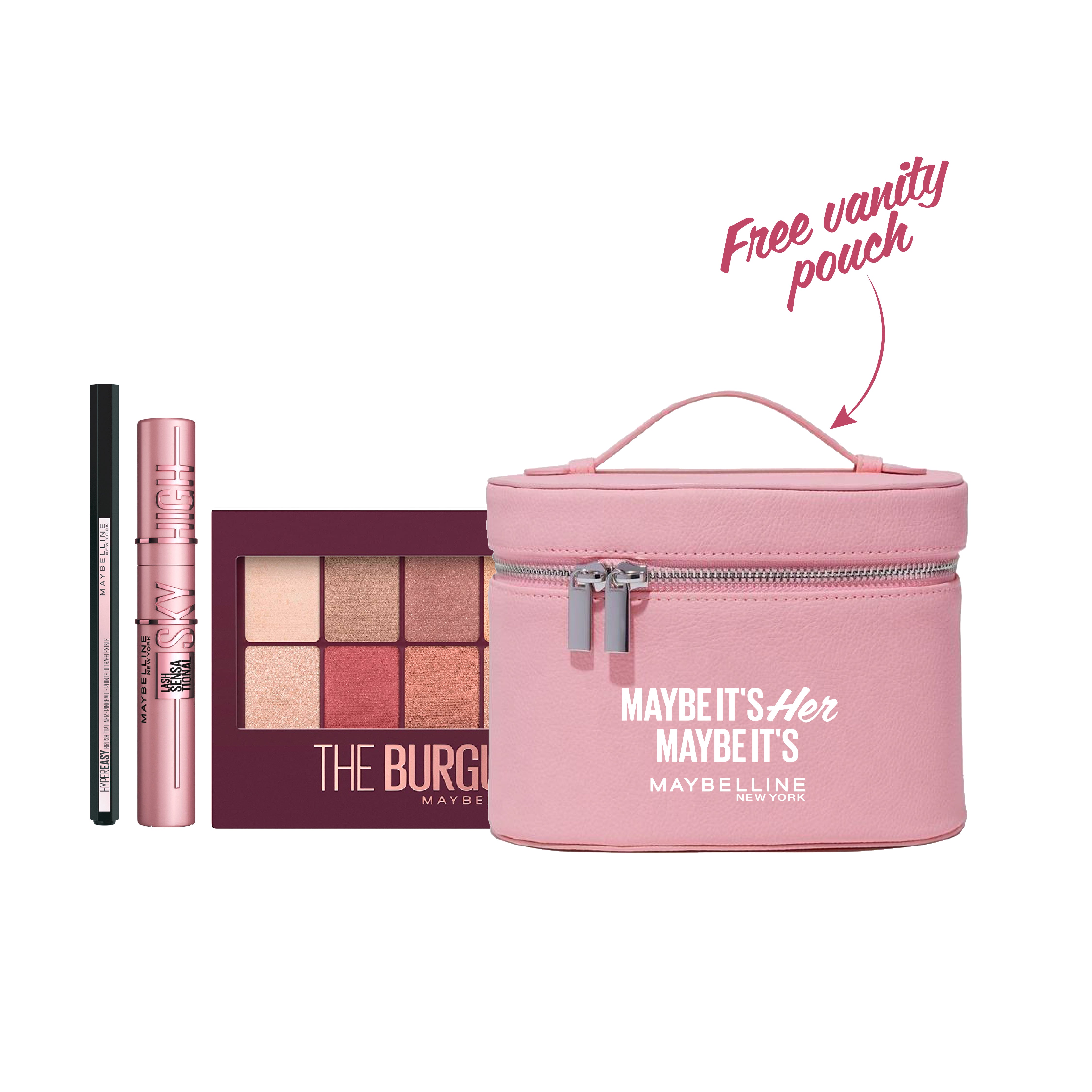 Eyeshadow Nudes & Easy Liquid Liner & Sky High Mascara Trio
