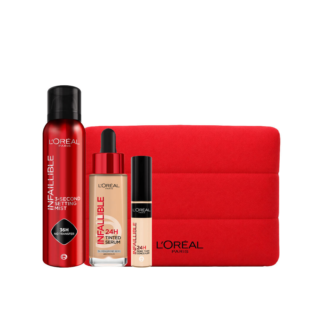 Infallible 24H Tinted Serum & Infallible Waterproof Concealer & Infallible 3 Seconds Makeup Setting Mist Trio