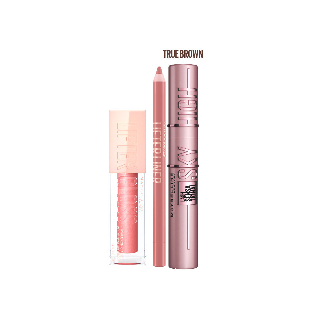Lash Sensational Sky High Brown Mascara & Lifter Gloss & Lifter Liner Trio