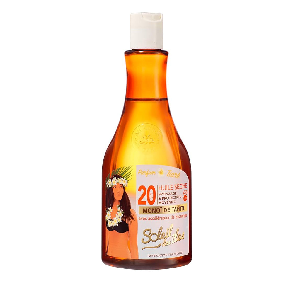 Huile Sèche Bronzage & Protection Moyenne Monoï De Tahiti SPF20