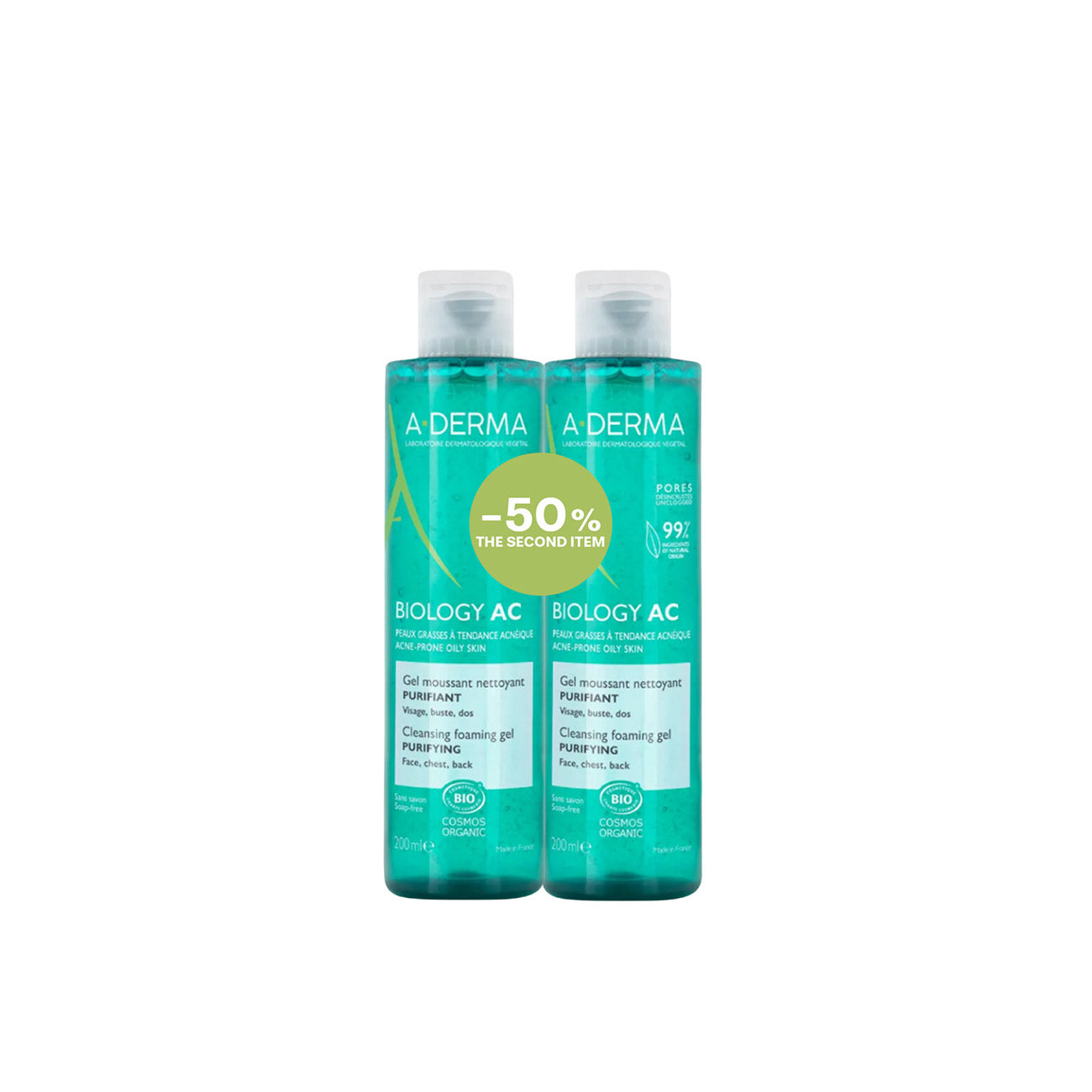 Biology AC  Purifying Cleansing Foaming Gel Duo Pack