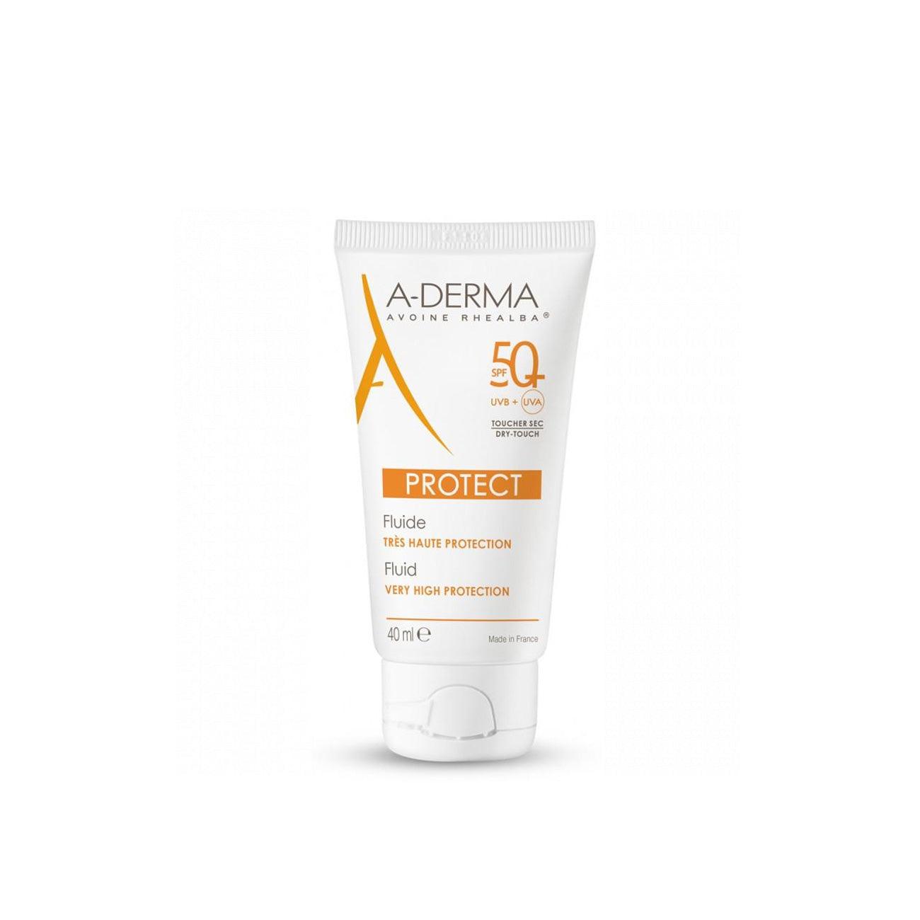 Aderma Protect Sunscreen Cream SPF50+ - Dry Fragile Skin - Skin Society {{ shop.address.country }}