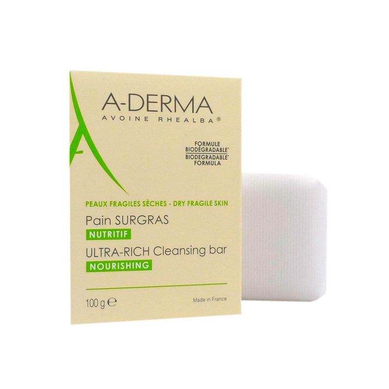 Aderma Ultra-Rich Cleansing Bar - Nourishing - Dry Fragile Skin - Skin Society {{ shop.address.country }}