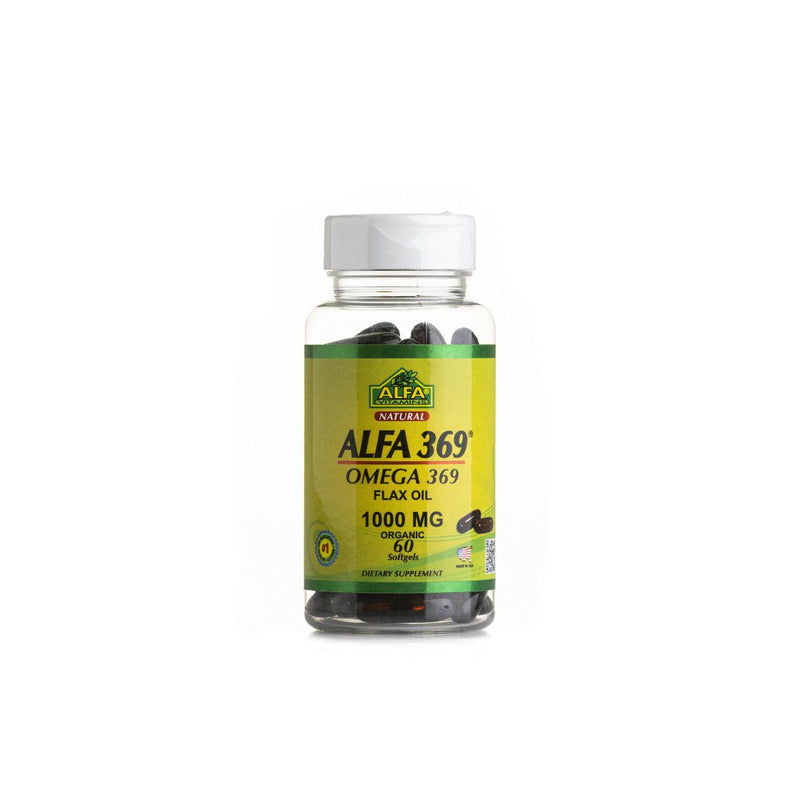 Alfa Alfa 369-Omega 369-Organic Flax Oil 1000 mg - Skin Society {{ shop.address.country }}