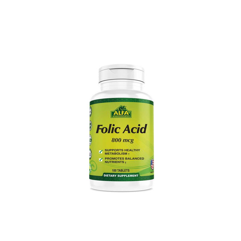 Alfa Folic Acid 800 mcg - Skin Society {{ shop.address.country }}