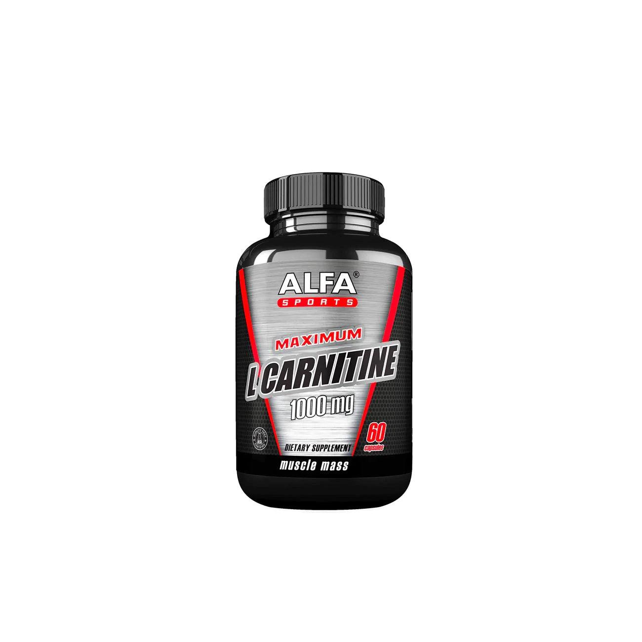 Alfa L-CARNITINE 1000MG X60CAPS - Skin Society {{ shop.address.country }}