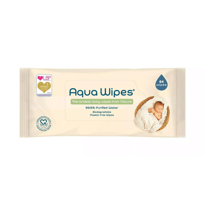 Aqua Baby Baby Wipes x64 - Skin Society {{ shop.address.country }}