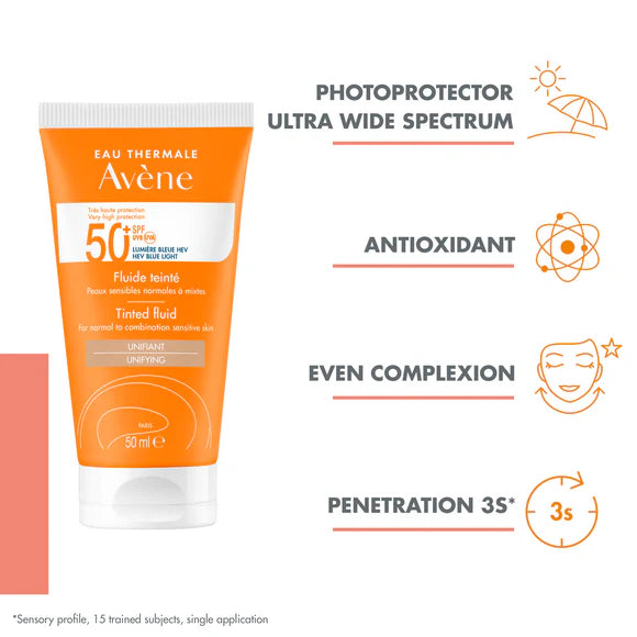 Very High Protection Tinted Fluid SPF50+ - Normal to Combination Sensitive Skin