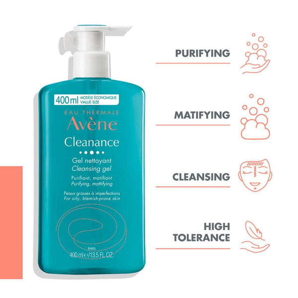 Avène Cleanance Soap Free Cleansing Gel - Oily Blemish-Prone Skin - Skin Society {{ shop.address.country }}