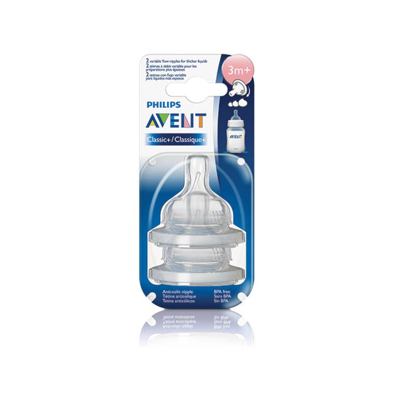 Avent Classic+ Teats 3M+ - Pack of 2 - Skin Society {{ shop.address.country }}