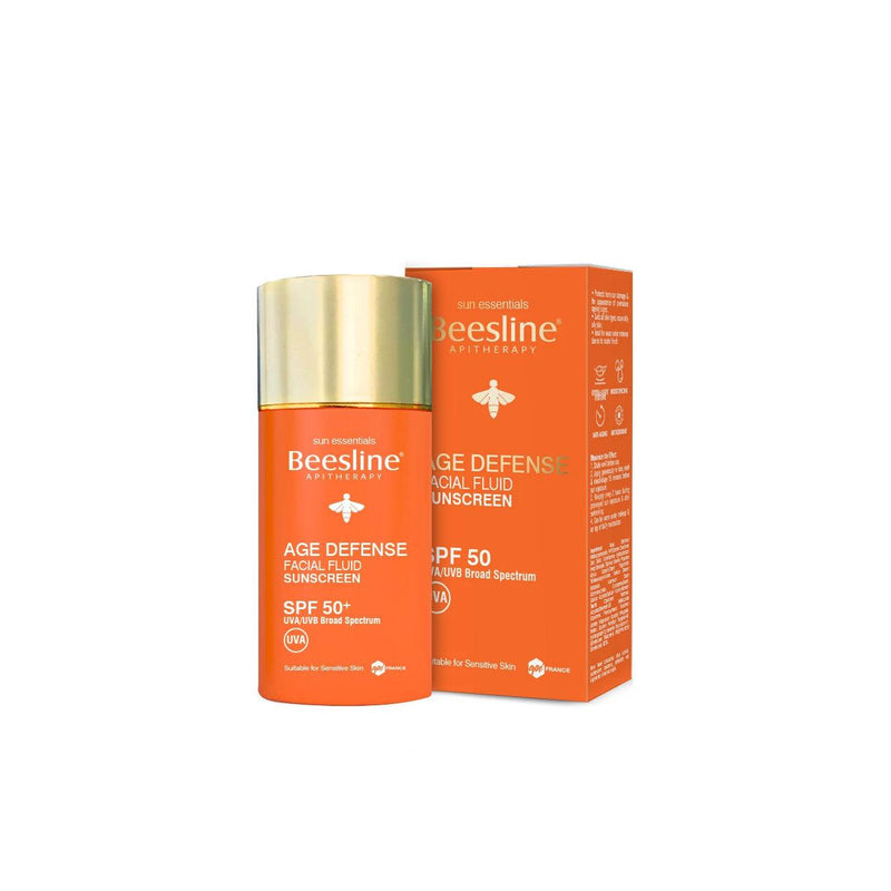 Beesline Age Defense Facial Fluid Sunscreen SPF 50+ - Skin Society {{ shop.address.country }}