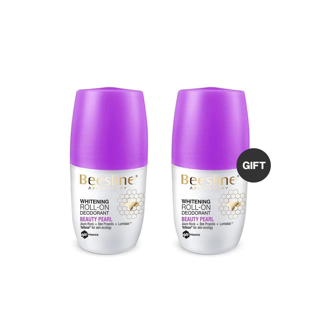Beesline Natural Whitening Roll-On Deo Beauty Pearl Duo - Skin Society {{ shop.address.country }}