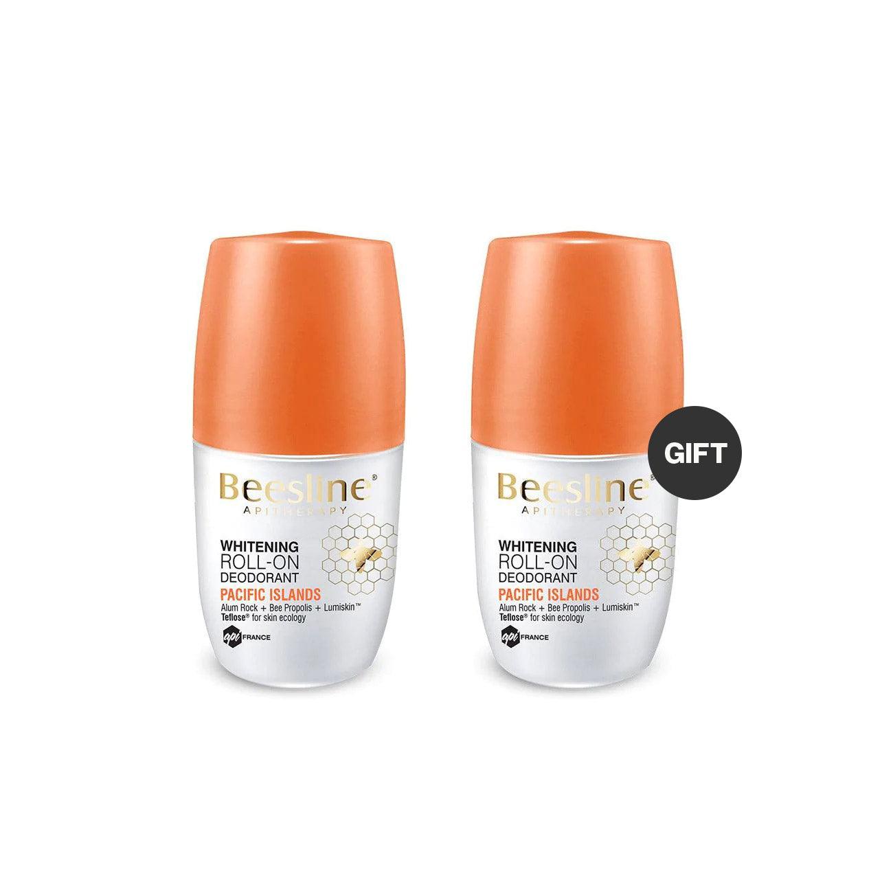 Beesline Whitening Roll-On Deodorant - Pacific Islands Duo - Skin Society {{ shop.address.country }}