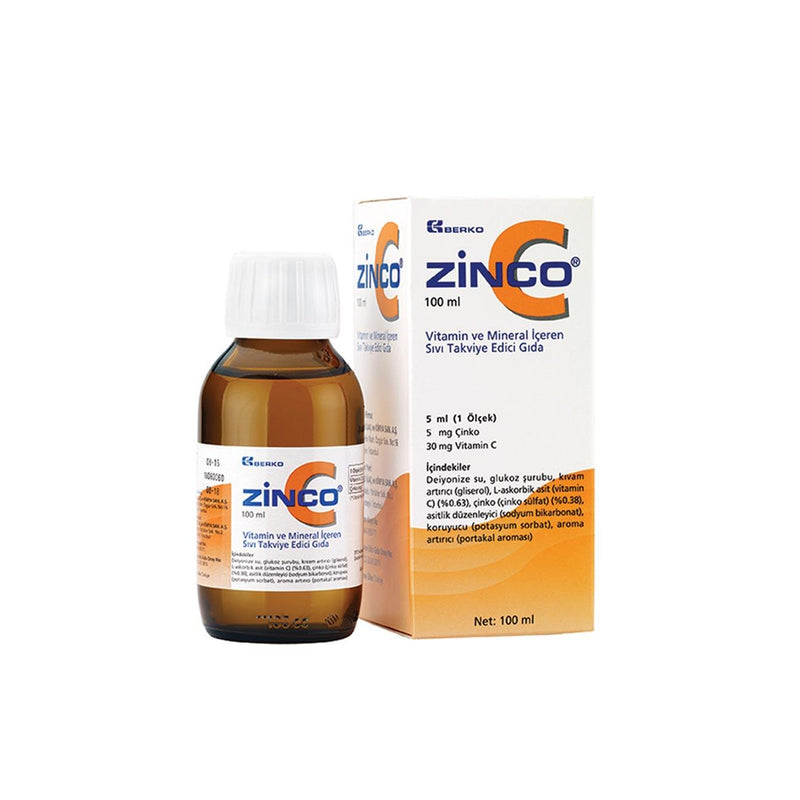 Berko Zinco-C Syrup - Skin Society {{ shop.address.country }}