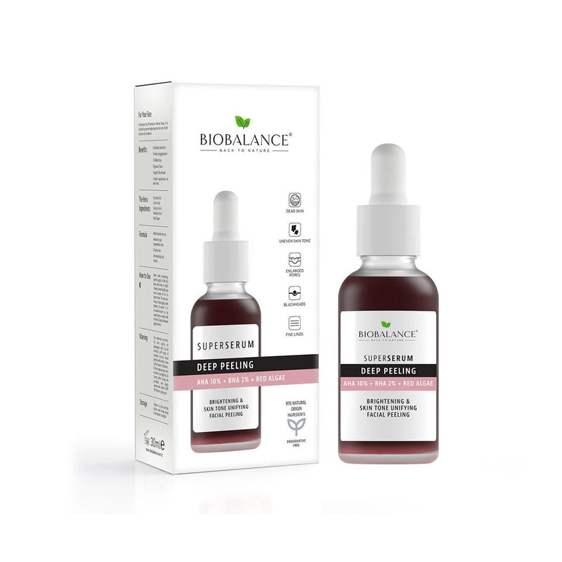 Bio Balance Super Serum Deep Peeling AHA 10% + BHA 2% + Red Algae - Skin Society {{ shop.address.country }}