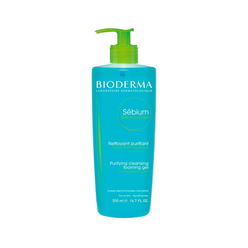 Bioderma Sébium Gel Moussant - Purifying Cleansing Foaming Gel for Combination, Oily Skin - Skin Society {{ shop.address.country }}