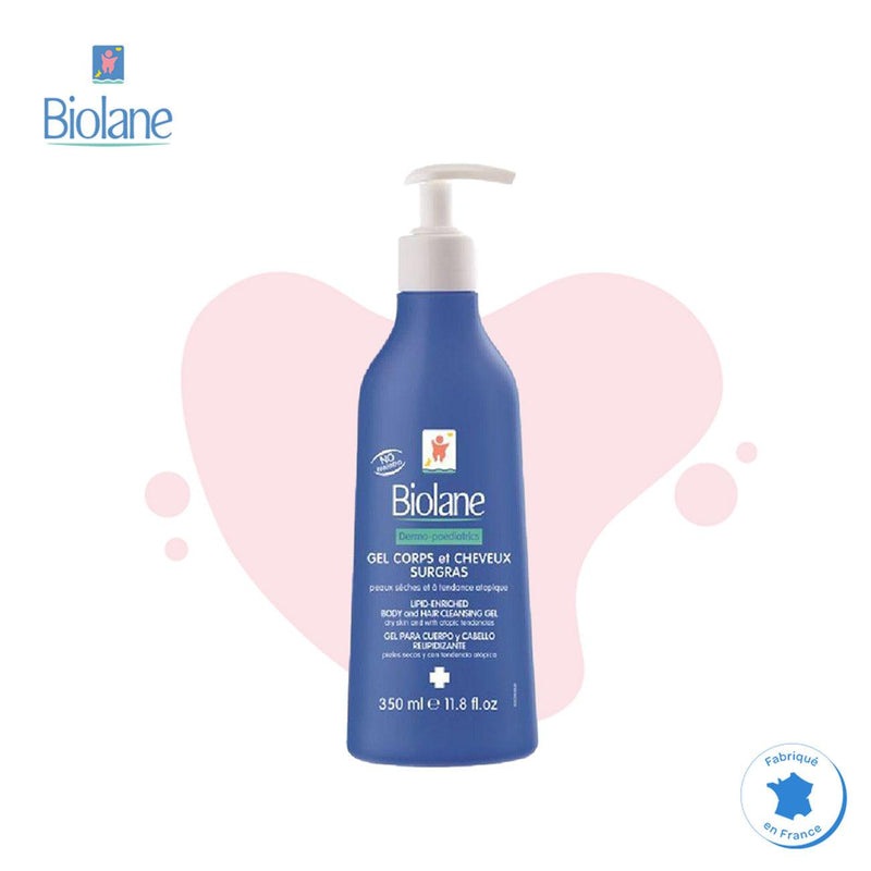 Biolane Dermo-Paediatrics Lipid-Enriched Body and Hair Cleansing Gel - Dry Skin with Atopic Tendencies - Skin Society {{ shop.address.country }}
