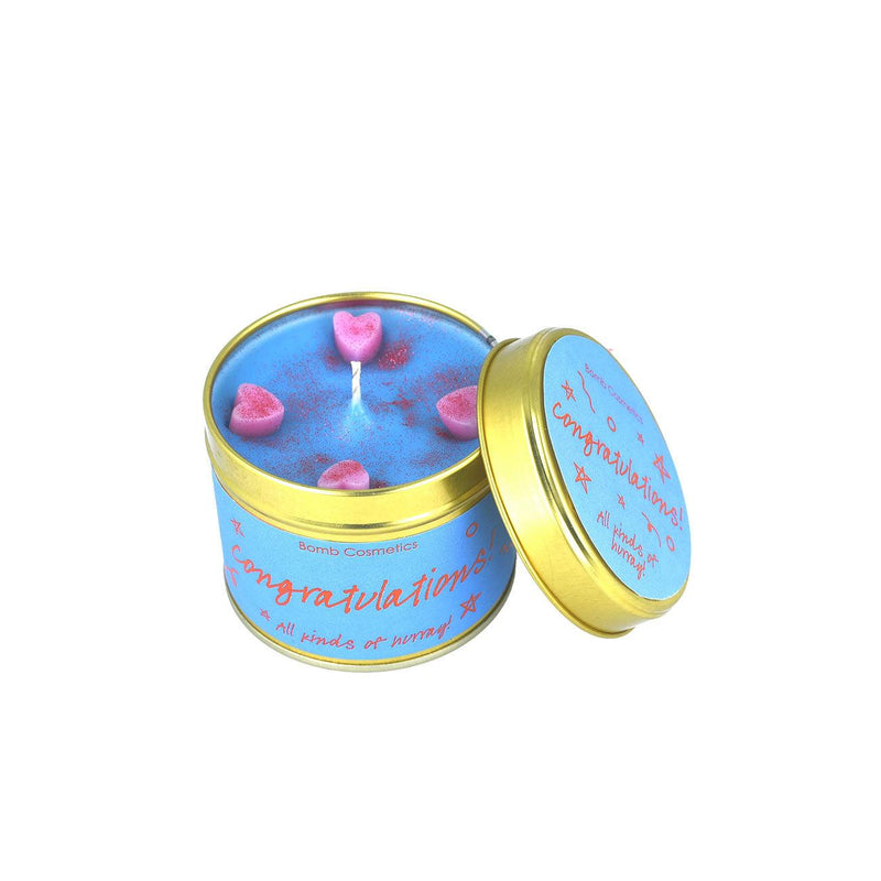 Bomb Cosmetics Congratulations Tinned Candle - Skin Society {{ shop.address.country }}