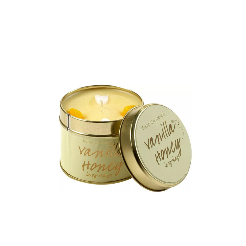 Bomb Cosmetics Vanilla Honey Tinned Candle - Skin Society {{ shop.address.country }}
