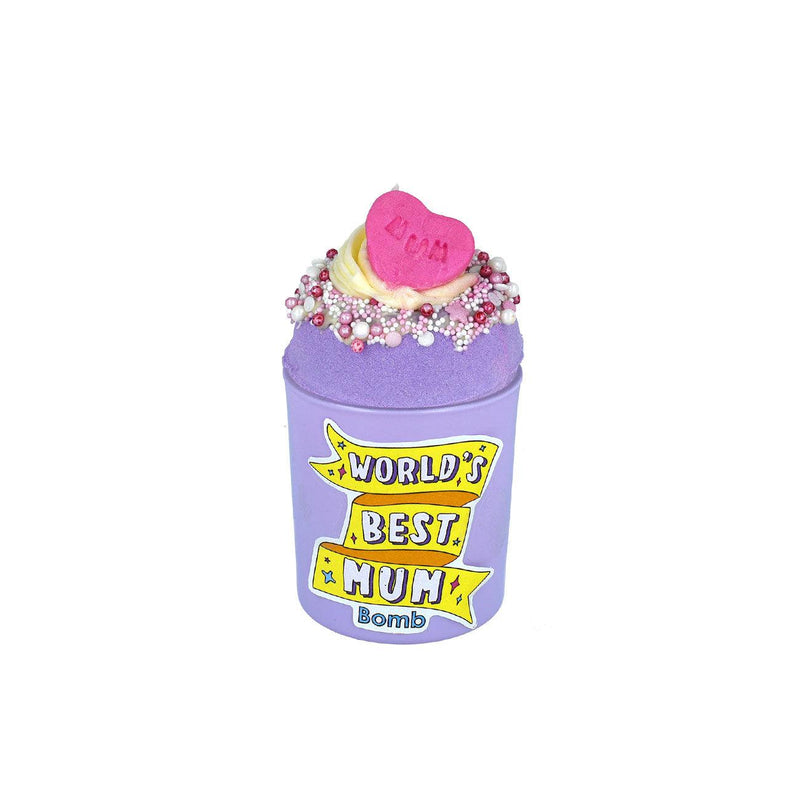 Bomb Cosmetics Worlds Best Mum Glow Up Bath Bomb & Candle Duo - Skin Society {{ shop.address.country }}