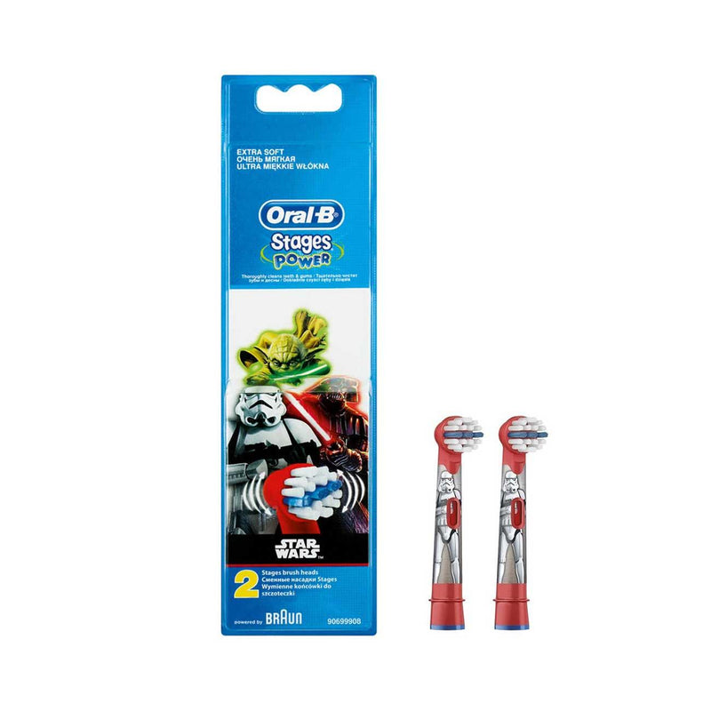 Braun Oral-B Stages Power 3+ Replacement Head: Star Wars - Pack of 2 - Skin Society {{ shop.address.country }}
