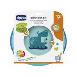Chicco Baby's Dish Set Blue - 2 Units - Skin Society {{ shop.address.country }}