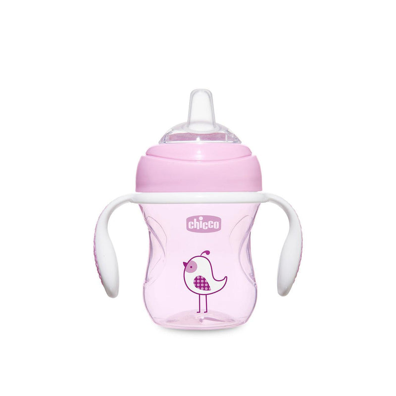 Chicco Silicone Spout Transition Cup 4M+ Pink - Skin Society {{ shop.address.country }}