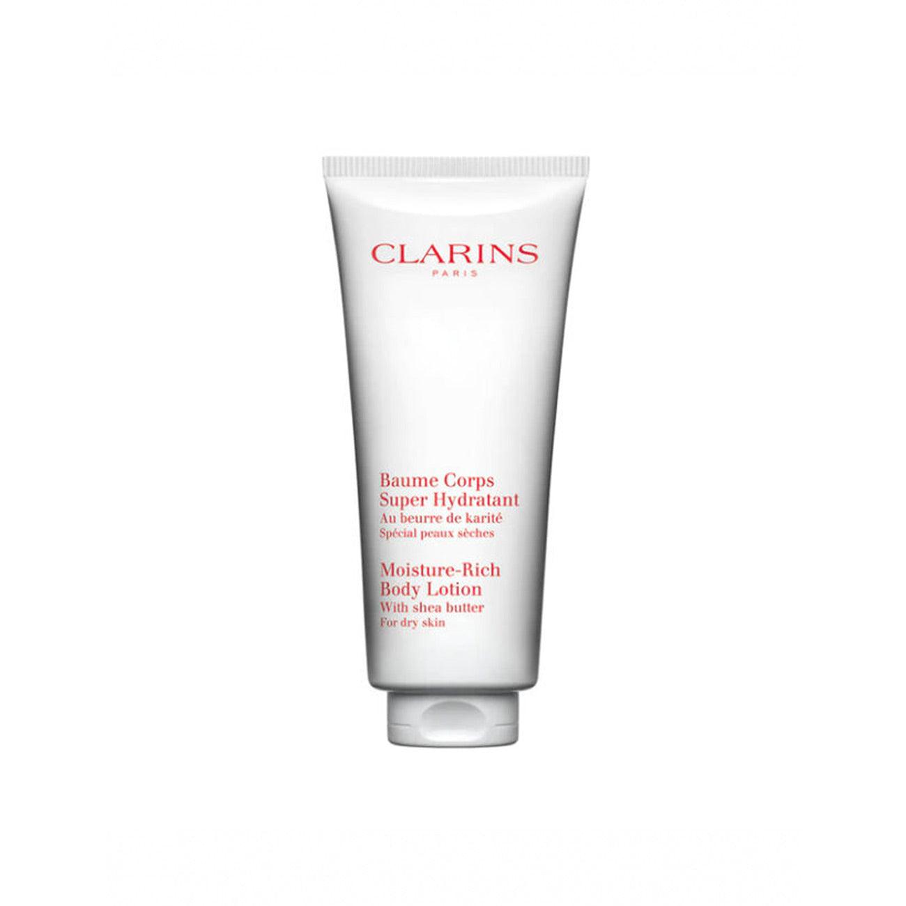 Clarins Moisture-Rich Body Lotion with Shea Butter for Dry Skin - Skin Society {{ shop.address.country }}