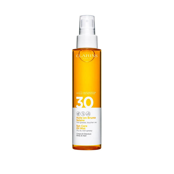 Clarins Sun Care Oil Mist Spray Body & Hair SPF30 - Skin Society {{ shop.address.country }}