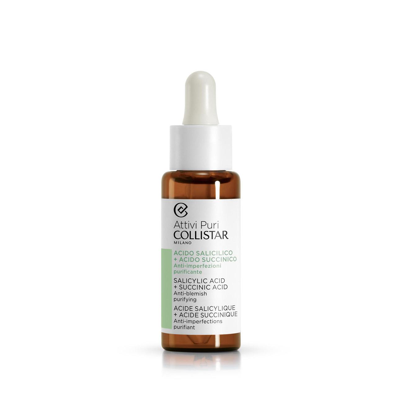 Collistar Pure Actives Salicylic Acid + Succinic Acid Anti-Blemish Purifying Treatment - Skin Society {{ shop.address.country }}