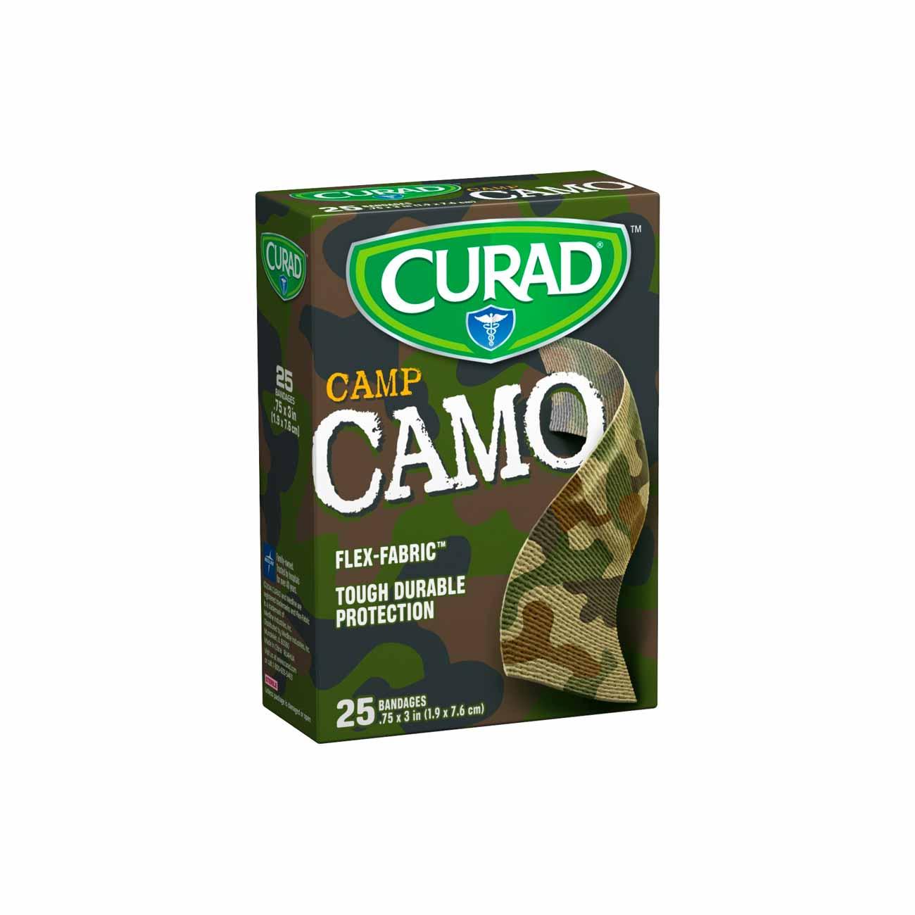 Curad Camp CAMO Bandages - Box of 25 - Skin Society {{ shop.address.country }}