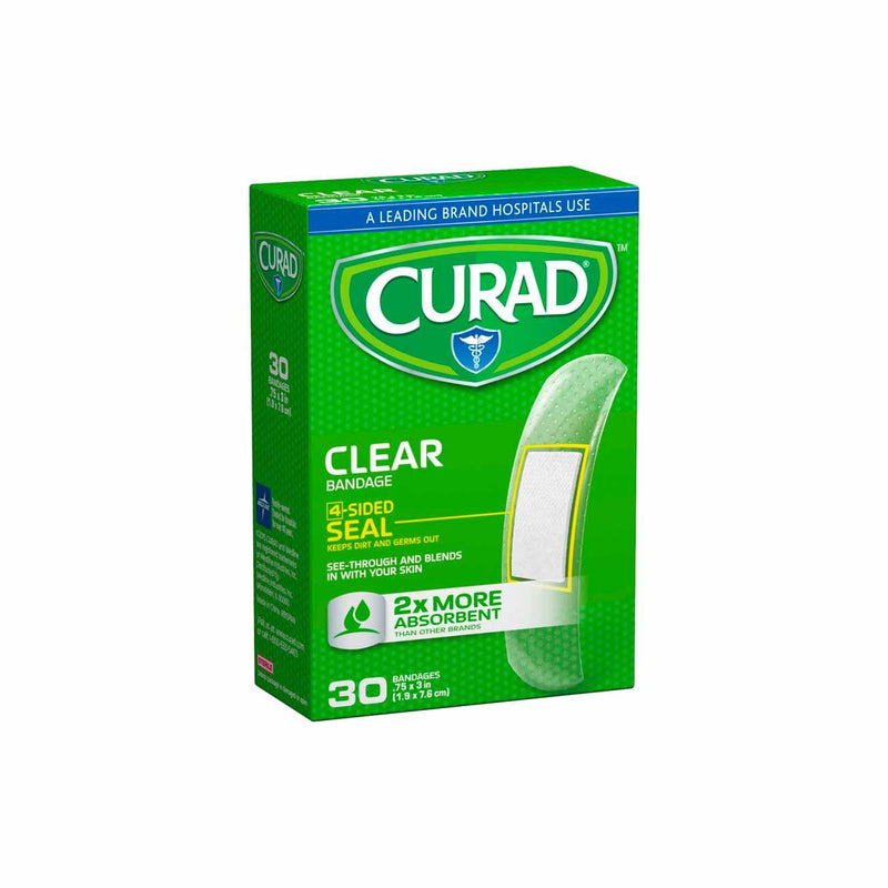 Curad Clear Adhesive Bandages - Box of 30 - Skin Society {{ shop.address.country }}
