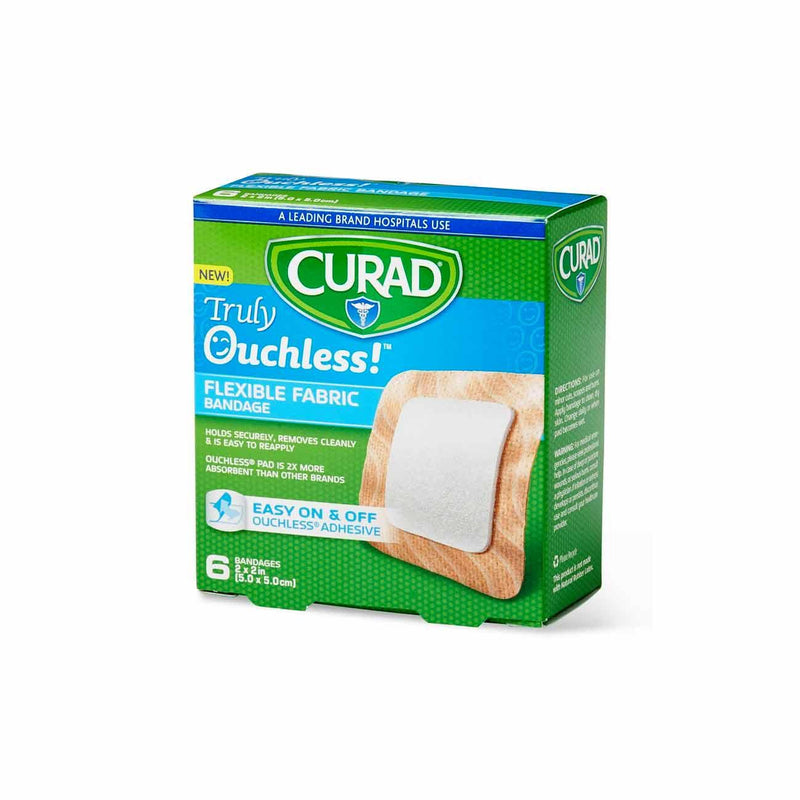 Curad Truly Ouchless! Flexible Fabric Bandages - Box of 6 - Skin Society {{ shop.address.country }}