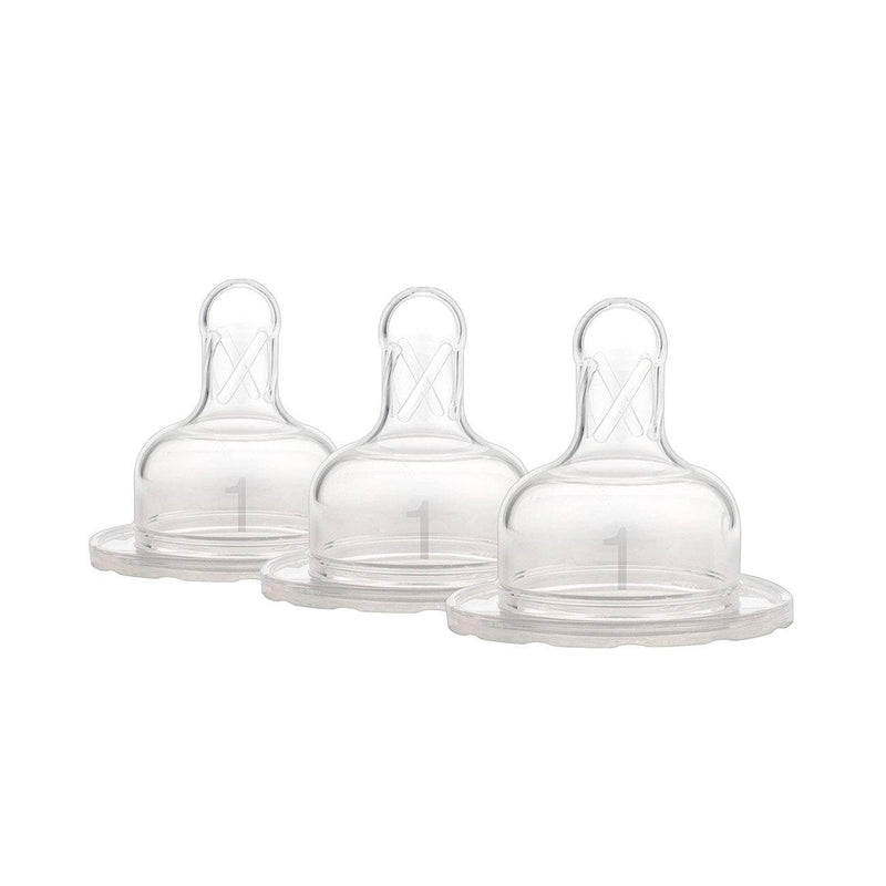 Dr. Brown's Replacement Nipples Wide-Neck Level 1 - Pack of 3 - Skin Society {{ shop.address.country }}