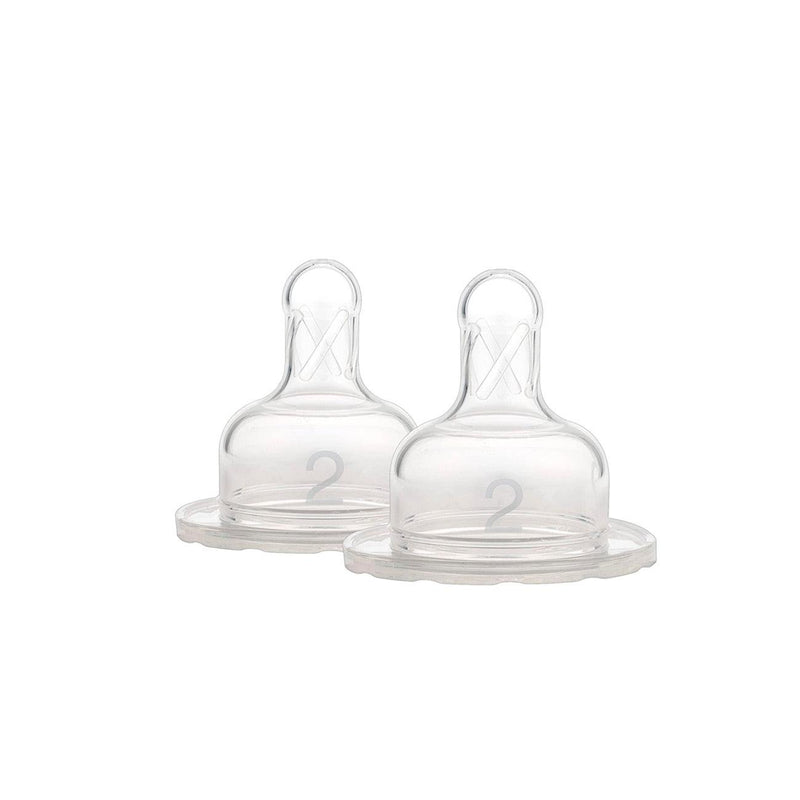 Dr. Brown's Replacement Nipples Wide-Neck Level 2 - Pack of 2 - Skin Society {{ shop.address.country }}