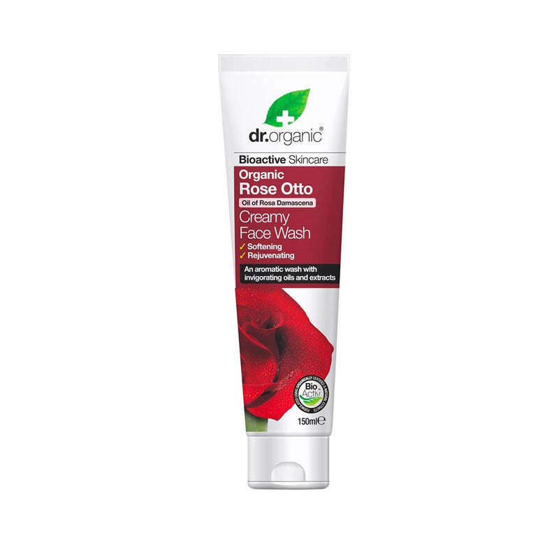 Dr Organic Rose Otto Creamy Face Wash - Skin Society {{ shop.address.country }}