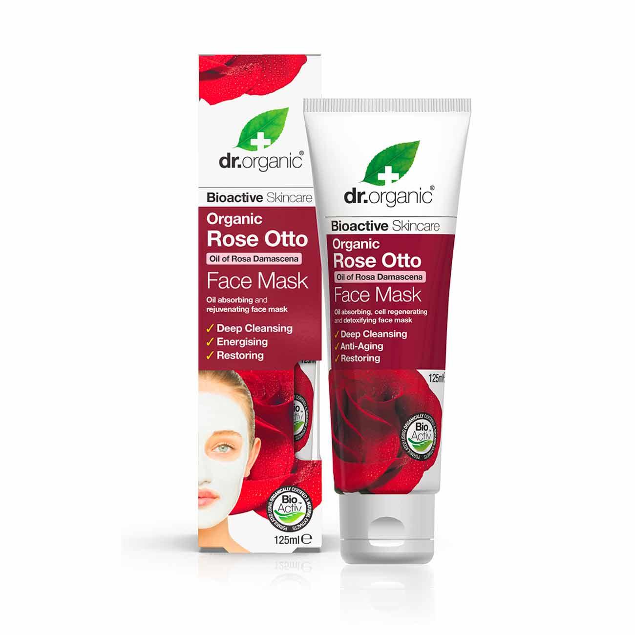 Dr Organic Rose Otto Face Mask - Skin Society {{ shop.address.country }}