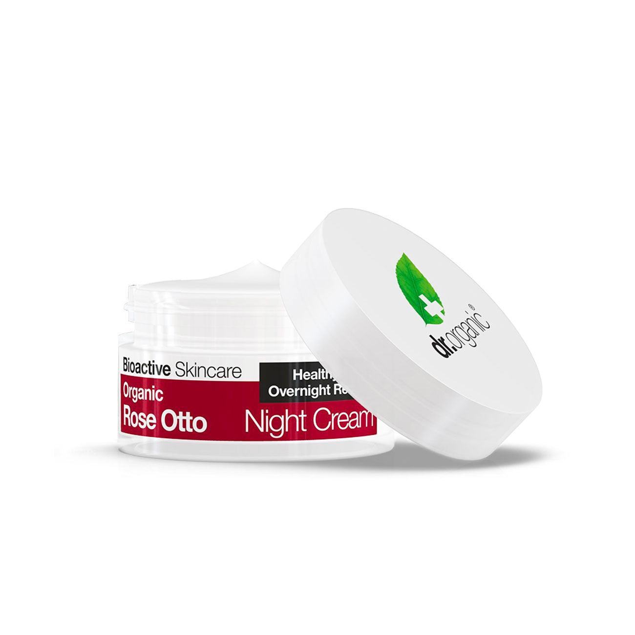 Dr Organic Rose Otto Night Cream - Skin Society {{ shop.address.country }}