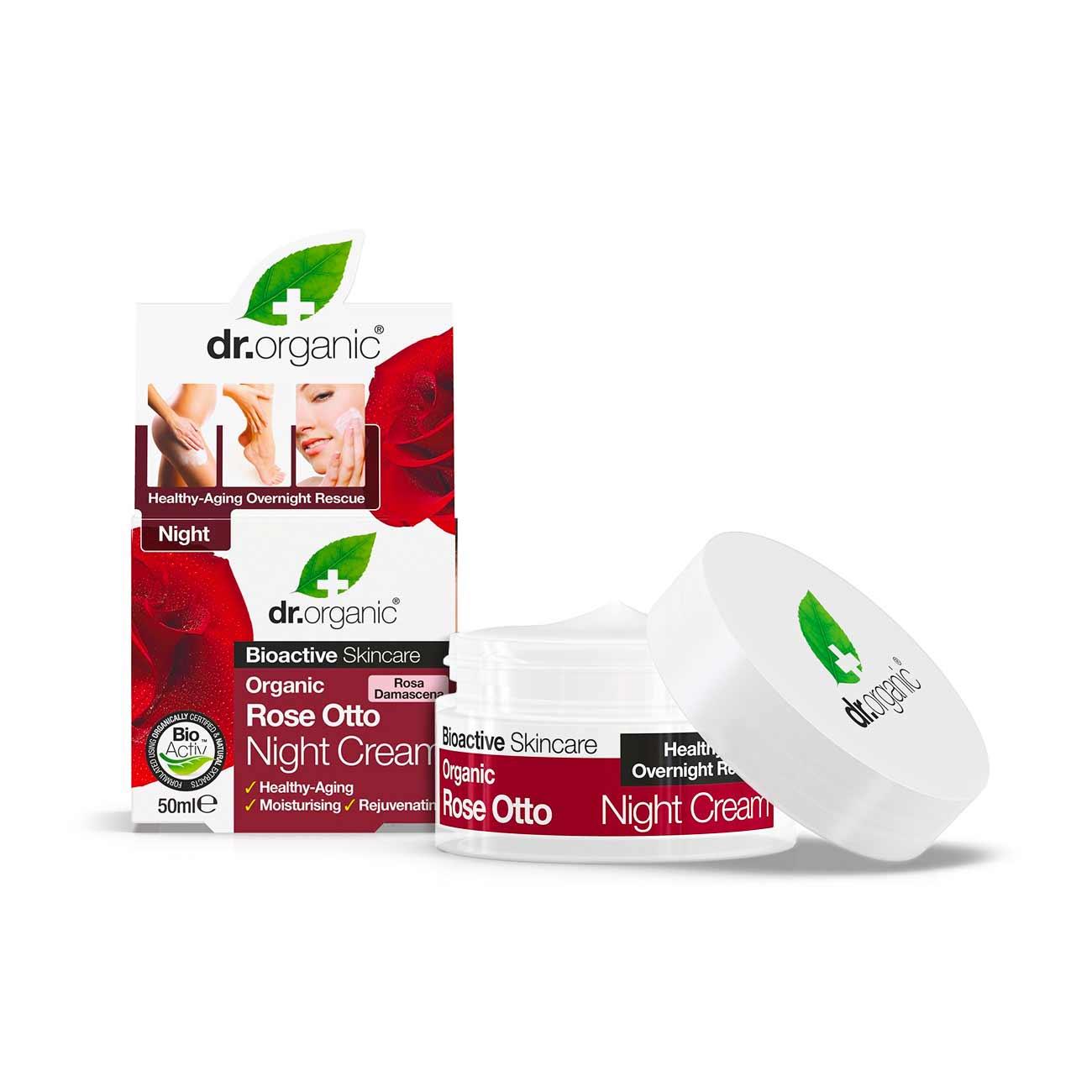 Dr Organic Rose Otto Night Cream - Skin Society {{ shop.address.country }}