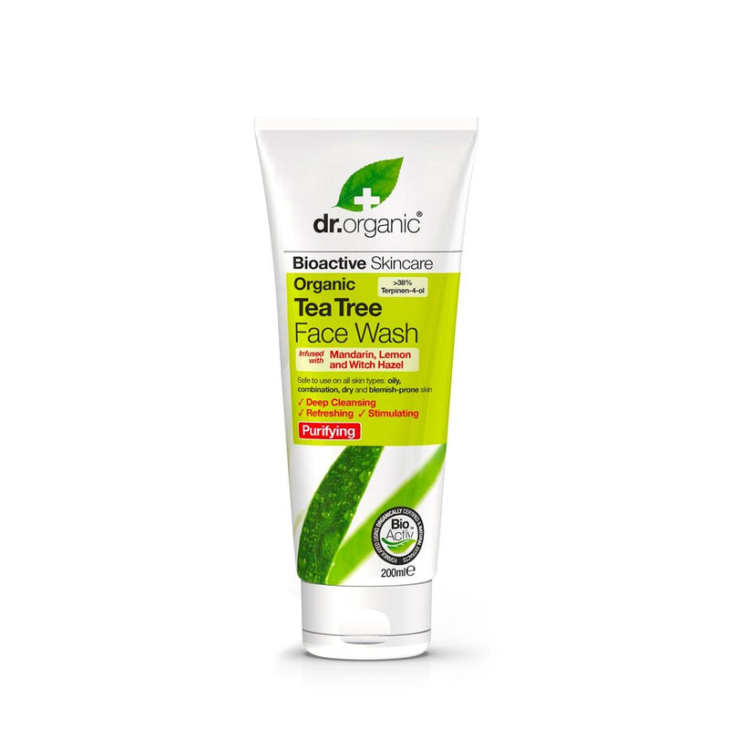 Dr Organic Tea Tree Face Wash - Skin Society {{ shop.address.country }}