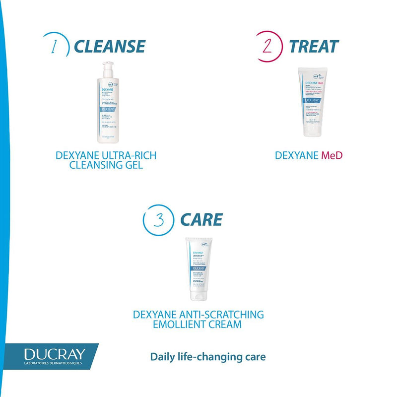 Ducray Dexyane Ultra-Rich Cleansing Gel, Face and Body - Very Dry and Atopy-Prone Skin - Skin Society {{ shop.address.country }}