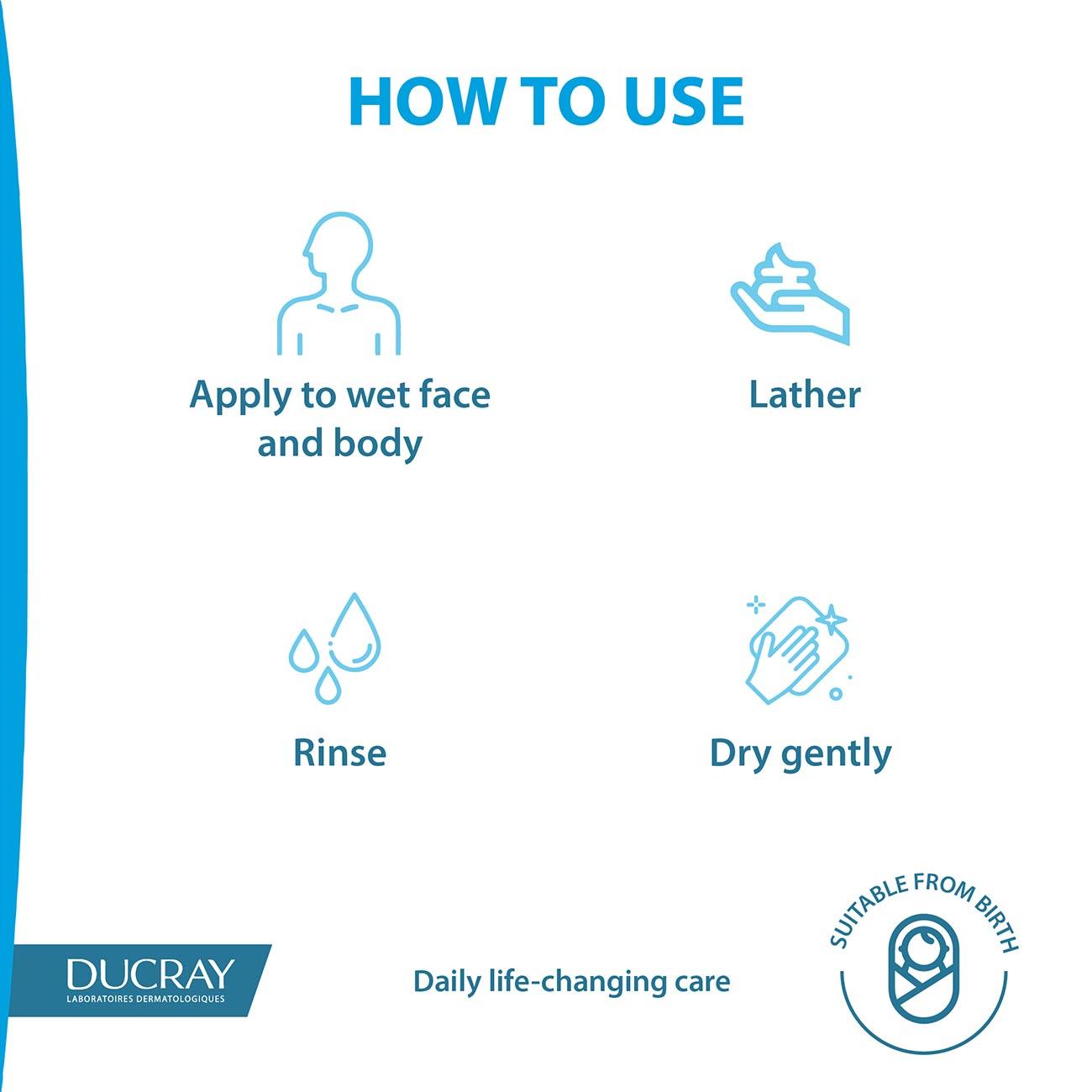 Ducray Dexyane Ultra-Rich Cleansing Gel, Face and Body - Very Dry and Atopy-Prone Skin - Skin Society {{ shop.address.country }}