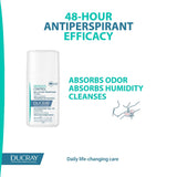 Ducray Hidrosis Control Antiperspirant Roll-On 48H Efficacy - Underarms, Excessive Perspiration - Skin Society {{ shop.address.country }}