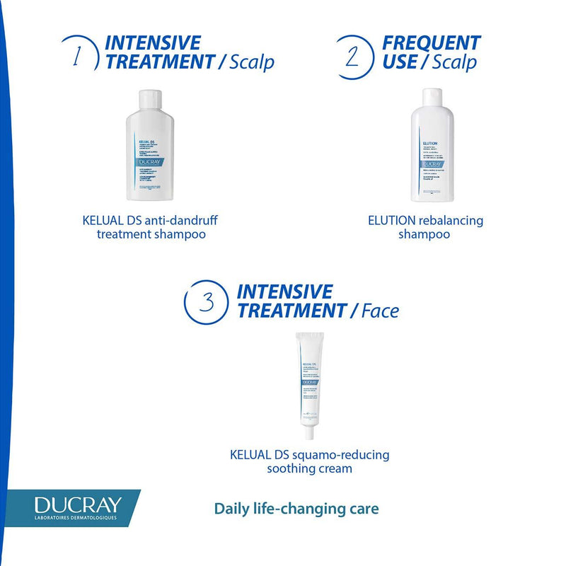 Ducray Kelual DS Anti-Dandruff Treatment Shampoo, Anti-Recurrence - Skin Society {{ shop.address.country }}