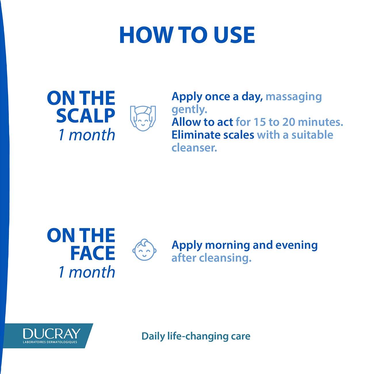 Ducray Kelual Kerato-Reducing Emulsion - Face and Scalp - Skin Society {{ shop.address.country }}