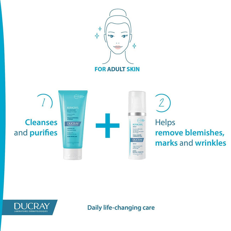 Ducray Keracnyl Serum - Adult Belmish-Prone Skin - Skin Society {{ shop.address.country }}