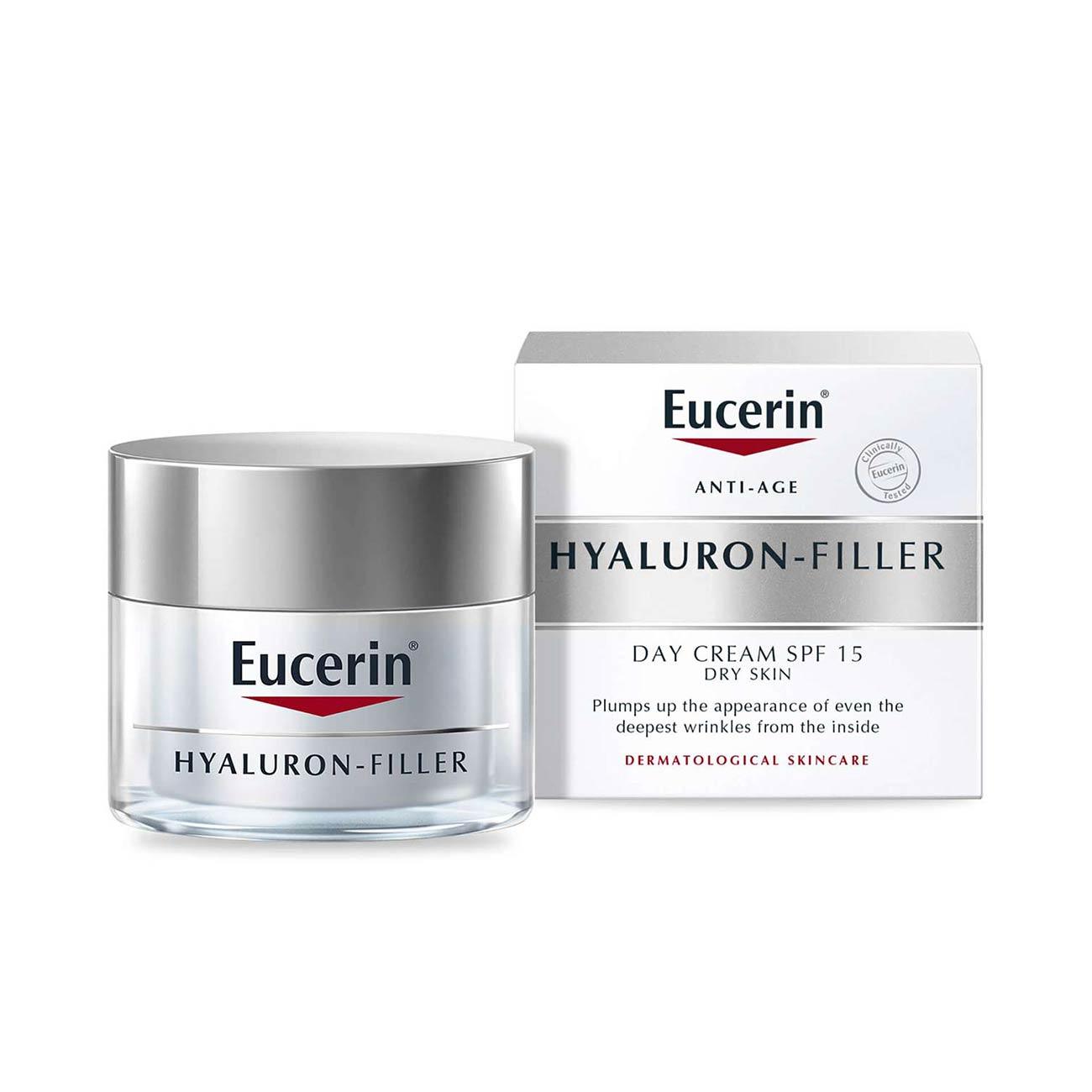 Eucerin Hyaluron-Filler Anti Age Day Cream SPF15 - Dry Skin - Skin Society {{ shop.address.country }}